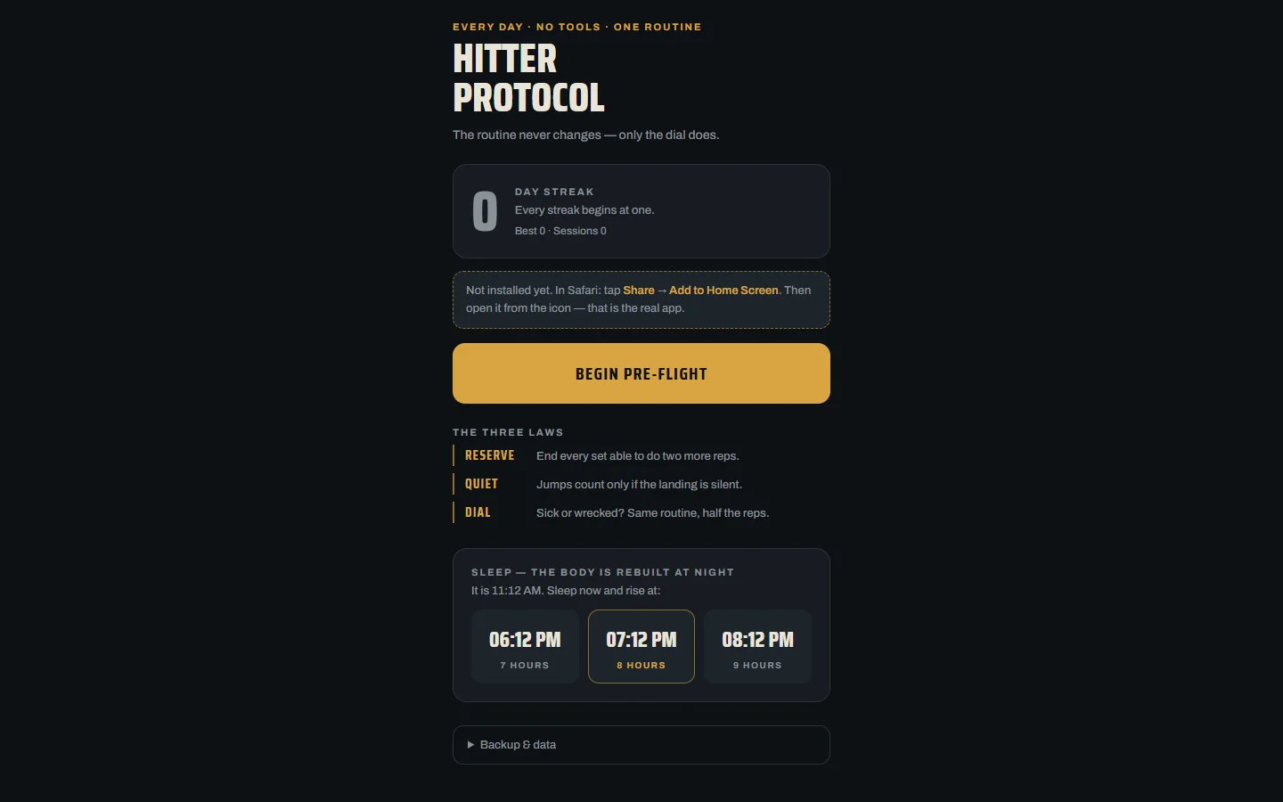 Fly High application interface